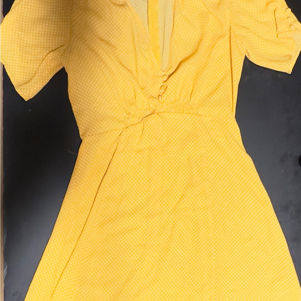 Yellow Polka Dot Dress